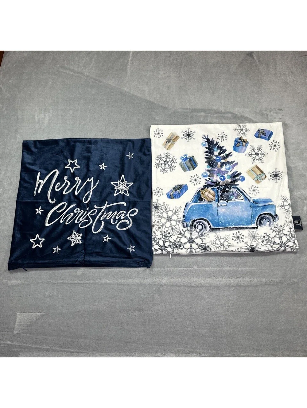 Phantoscope Set Of 2 Winter Christmas Throw Pillow Covers